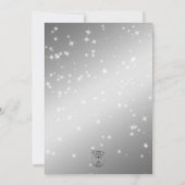 素晴らしい50ブラックホットピンクグラムアイズ招待状 招待状 (裏面)