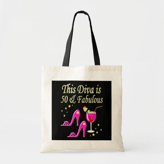 素晴らしい50年の古いDIVA トートバッグ (正面)