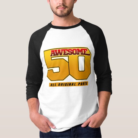 素晴らしい50歳の誕生日おめでとう Tシャツ (正面)