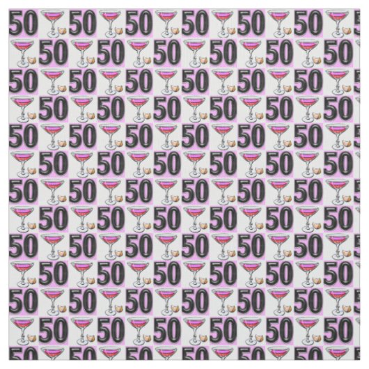 素晴らしい50歳の誕生日パーティー ファブリック (見本)