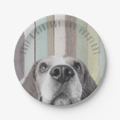 素晴らしい50番目の誕生日引用文カスタム紙プレート ペーパープレート (正面)