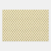 素晴らしい50番目の誕生日金ゴールド ラッピングペーパーシート (正面3)