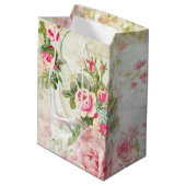 素晴らしい50蝶オンヴィンテージコラージュ ミディアムペーパーバッグ (裏面アングル)