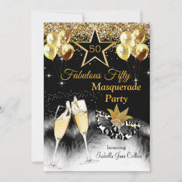 素晴らしい50誕生日仮装パーティー 招待状