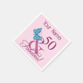 素晴らしい50誕生日 スタンダードカクテルナプキン (角)