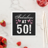 素晴らしい50誕生日 スタンダードカクテルナプキン (インサイチュ)