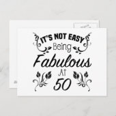 素晴らしい50誕生日 ポストカード (正面/裏面)