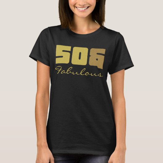 素晴らしい50誕生日 Tシャツ (正面)