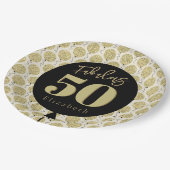 素晴らしい50金ゴールド誕生日紙プレート ペーパープレート (アングル)