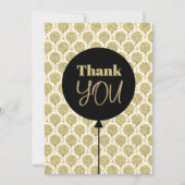 素晴らしい50金ゴールド誕生日 サンキューカード (正面)