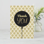 素晴らしい50金ゴールド誕生日 サンキューカード (スタンド正面)