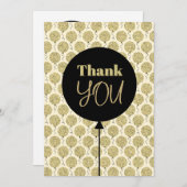 素晴らしい50金ゴールド誕生日 サンキューカード (正面/裏面)