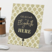 素晴らしい50金ゴールド誕生日 台座サイン (インサイチュ)