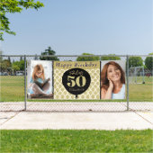 素晴らしい50金ゴールド誕生日 横断幕 (インサイチュ)