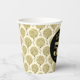 素晴らしい50金ゴールド誕生日 紙コップ