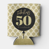 素晴らしい50金ゴールド誕生日 缶クーラー (正面)