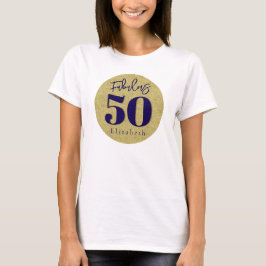 素晴らしい50金ゴールド誕生日 Tシャツ