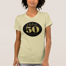 素晴らしい50金ゴールド誕生日 Tシャツ