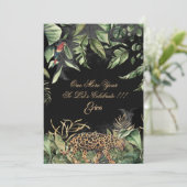 素晴らしい50thジャングルレオパード誕生日 招待状 (スタンド正面)