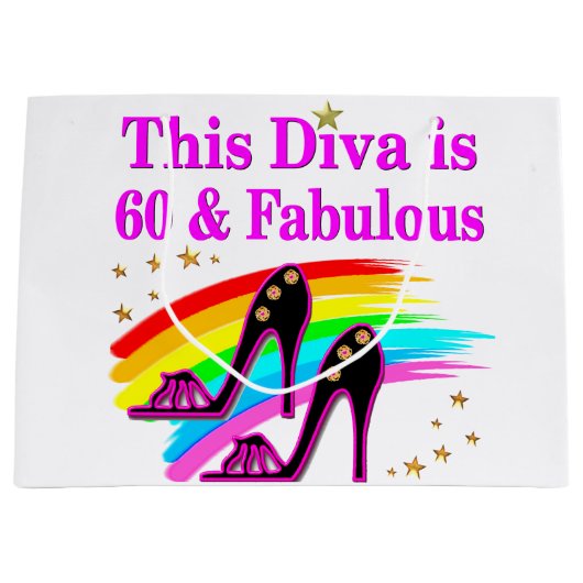 素晴らしい60年の古いショークイーン ラージペーパーバッグ (正面)