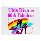 素晴らしい60年の古いショークイーン ラージペーパーバッグ (裏面)