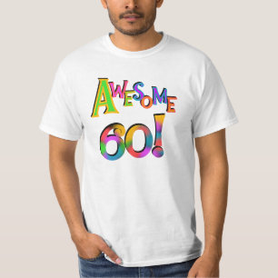 素晴らしい60枚の誕生日のTシャツおよびギフト Tシャツ