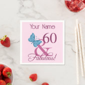 素晴らしい60誕生日 スタンダードカクテルナプキン (インサイチュ)