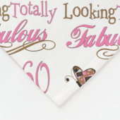 素晴らしい60誕生日 フリースブランケット (角)