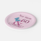 素晴らしい60誕生日 ペーパープレート (アングル)