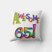 素晴らしい65枚の誕生日のTシャツおよびギフト クッション (裏面)