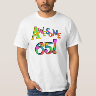 素晴らしい65枚の誕生日のTシャツおよびギフト Tシャツ