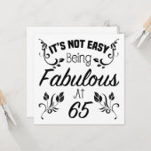 素晴らしい65誕生日 カード (正面/裏面インサイチュ)