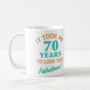 素晴らしい70誕生日 コーヒーマグカップ