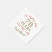 素晴らしい70誕生日 スタンダードカクテルナプキン (角)