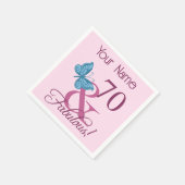 素晴らしい70誕生日 スタンダードカクテルナプキン (角)