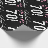 素晴らしい70誕生日 ラッピングペーパー (角)