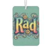 素晴らしい70s Groovyエステサイケデリックティック カーエアーフレッシュナー (裏面)