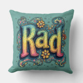 素晴らしい70s Groovyエステサイケデリックティック クッション (正面)