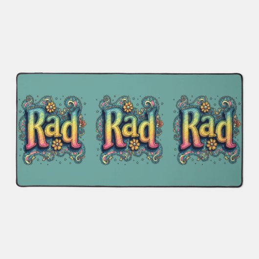 素晴らしい70s Groovyエステサイケデリックティック デスクマット (正面)