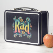 素晴らしい70s Groovyエステサイケデリックティック メタルランチボックス (インサイチュ)