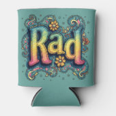 素晴らしい70s Groovyエステサイケデリックティック 缶クーラー (正面)