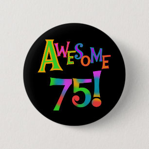 素晴らしい75枚の誕生日のTシャツおよびギフト 缶バッジ
