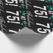 素晴らしい75誕生日のために ラッピングペーパー (角)