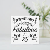 素晴らしい75誕生日 カード (スタンド正面)