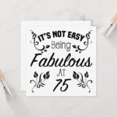 素晴らしい75誕生日 カード (正面/裏面インサイチュ)