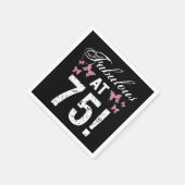 素晴らしい75誕生日 スタンダードカクテルナプキン (角)