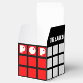 素晴らしい80のレトロカラフルパーティーキューブ フェイバーボックス (オープン)