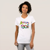 素晴らしい80枚の誕生日のTシャツおよびギフト Tシャツ (正面フル)