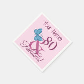 素晴らしい80誕生日 スタンダードカクテルナプキン (角)