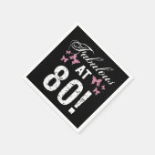 素晴らしい80誕生日 スタンダードカクテルナプキン (角)